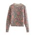 Suéter de punto con estampado de flores NSXFL103669