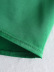 Green Long-Sleeved Silk Satin Dress NSXFL103689