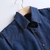 Long-Sleeved Denim Shirt NSXFL103705