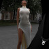 Round Neck Sleeveless Slim-Fit Split High Neck Dress NSHTL103915