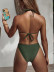 Solid Color Lace One-Piece Swimsuit NSDA104006