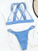 Bikini con tirantes cruzados en color liso NSDA104013