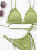 Bikini con cordones de color liso NSDA104014