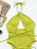 Solid Color One-Piece Hollow Backless Swimsuit NSDA104015