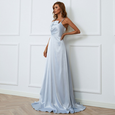 Sling Wrapped Chest Mopping Prom Dress Nihaostyles Wholesale Clothes NSKAN104082