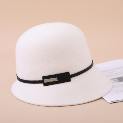 Beveled Edge Wool Felt Top Hat Nihaostyles Wholesale Clothing NSKJM104127