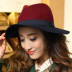 flat brim color matching jazz hat nihaostyles wholesale clothing NSKJM104133