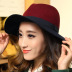 flat brim color matching jazz hat nihaostyles wholesale clothing NSKJM104133