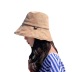 Satin File Sunscreen Flat Dome Fisherman Hat NSKJM104143