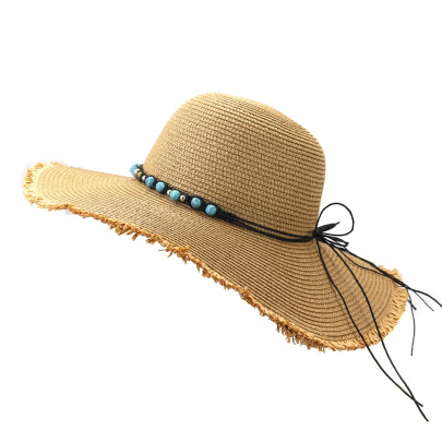 Raw Edge Dome Straw Hat Nihaostyles Wholesale Clothes NSDIT104159