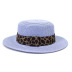 Leopard Print Flat Straw Hat NSDIT104161