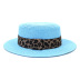 Leopard Print Flat Straw Hat NSDIT104161