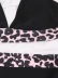 V-Neck Leopard Print Stitching High Waist Bikini NSFPP104220