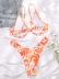 Bikini con aros y estampado de leopardo giratorio NSFPP104225