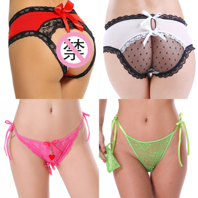 Open Crotch Lace Edge Panties Nihaostyles Clothing Wholesale NSFCY104328