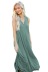 Solid Color Sleeveless V-Neck Loose Dress NSMDF104357