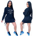 Round Neck Long Sleeve Printed Slim Sweatshirt Dress NSQYT104596