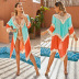 Color Matching Loose Beach Sunscreen Cardigan NSOY104701