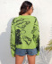 Dinosaur Jacquard Knitted Sweater Cardigan NSOY104714