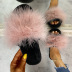 Ostrich Fur Flat-Bottomed One-Word Slippers NSKJX104842