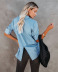 casual long-sleeved solid color denim shirt nihaostyles wholesale clothes NSHM104864