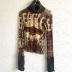 Printed High Neck Pullover Long Sleeve Mesh See-Through Shirt NSSWF104880