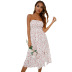 Sleeveless Wrapped Chest Floral Slit Dress NSGYX104931