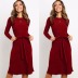 long-sleeved lace-up stretch dress nihaostyles wholesale clothing NSKXN104999