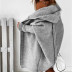Hooded Soft Loose Back Spliced Knit Cardigan NSJXW105049