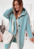 Solid Color Hooded Loose Cardigan NSJXW105050