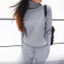 knitted high collar top trousers two-piece set nihaostyles clothing wholesale NSJXW105060