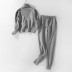 Knitted High Collar Top Trousers 2 Piece Set NSJXW105060