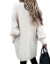 Solid Color Loose Mid-Length Knitted Cardigan NSJXW105067