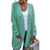 Long-Sleeved Knitted Long Cardigan NSPZN105100