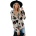 Round Neck Leopard Print Slim Sweater NSPZN105153