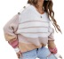 Striped Color Matching Long-Sleeved Round Neck Pullover Sweater NSPZN105156