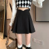 High Waist Slim A-Line Skirt NSAFS105245