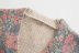 Flower Jacquard Knitted Sweater Cardigan NSXFL105301