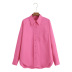 Pink Long-Sleeved Poplin Shirt NSXFL105314