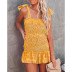 Wrapped Chest Ruffle Slip Dress NSOYL105550