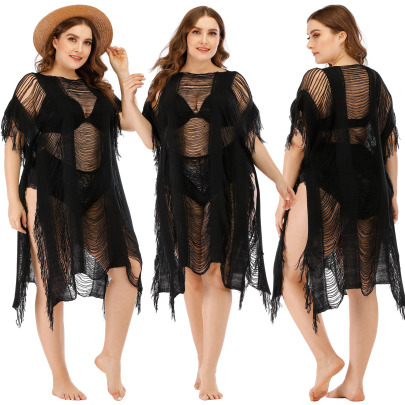 Sexy Hollow Slit  Beach Dress Nihaostyles Wholesale Clothing NSOY105609