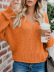 Loose Knitted V-neck Sweater nihaostyles wholesale clothes NSSYV105658