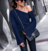 long sleeve off-shoulder sweater nihaostyles wholesale clothes NSSYV105684
