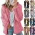 Solid Color Woolen Fleece Hooded Jacket Coat NSYHY105719