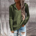 Long-Sleeved Pit Striped Hooded Sweater NSYHY105722