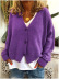 Solid Color Knitted Sweater Cardigan NSYHY105723