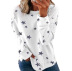 Five-Pointed Star Print Long-Sleeved Sweatshirt NSYHY105727