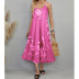 Sling V-Neck Sleeveless Long Floral Dress NSGYX105782