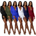V-Neck Folds Slim Irregular Sheath Dress NSCQ105785