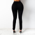 mid-waist stretch slim-fit jeans nihaostyles clothing wholesale NSWL105856